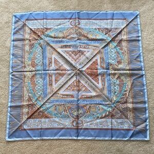 Hermes silk scarf 35”